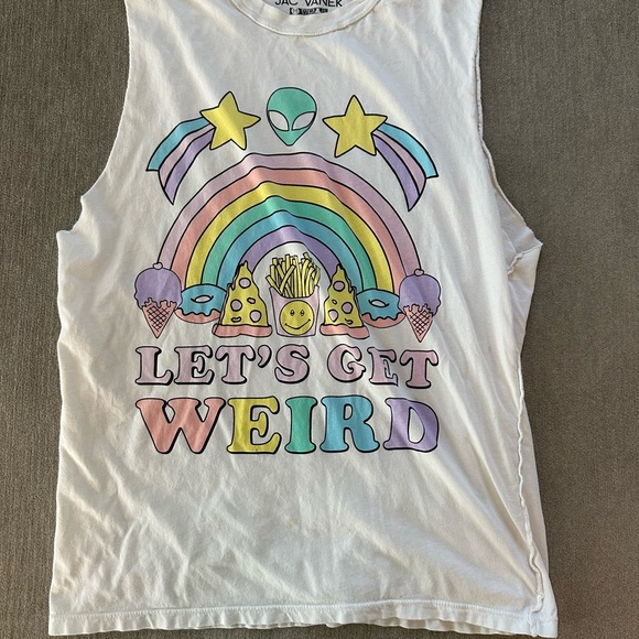 Let's get weird Jac Vanek tank 😊🦄🌈 - Picture 3 of 4
